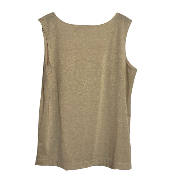 Cali and York Gold Shimmer Tank Top XL - Picture 2 of 7